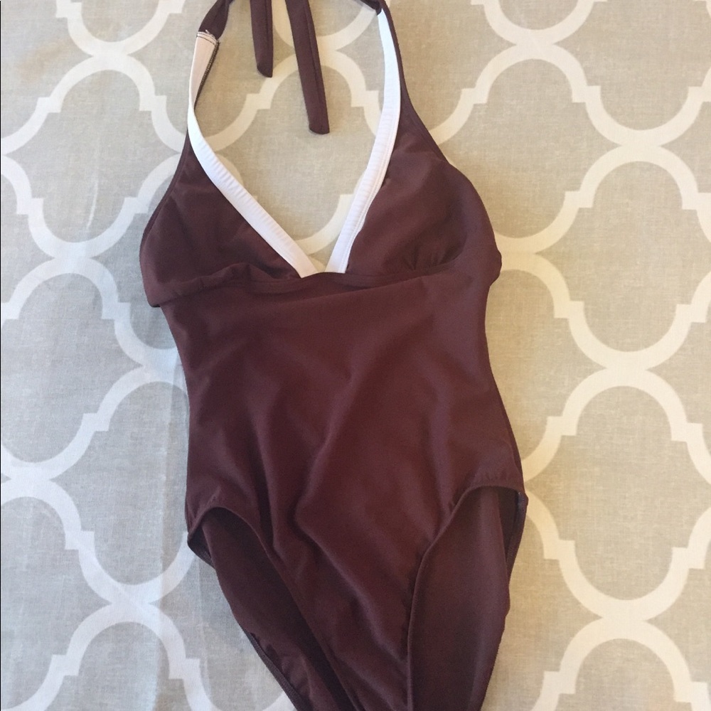 Spiegel One Piece Brown & White Suit - Sz 10